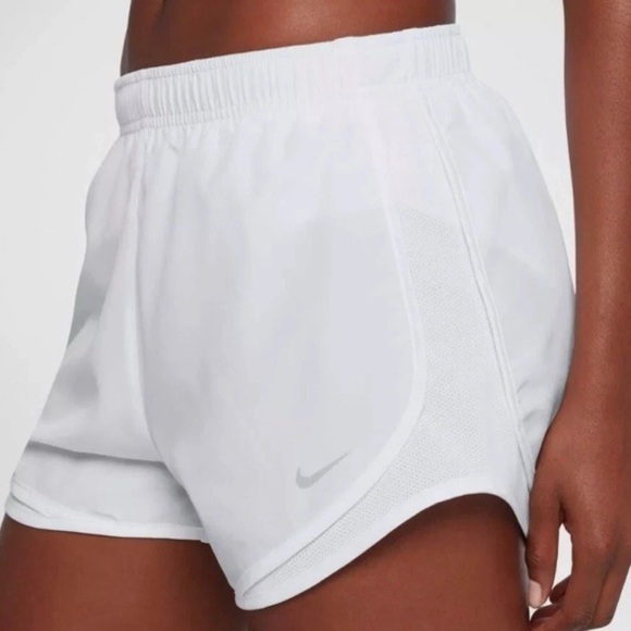 Nike Pants - Nike Tempo Dri Fit Running White Shorts Size XL